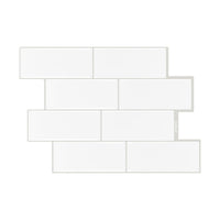 Paris - Blanc Pur - Carrelage adhésif 29,3 × 21,3 cm