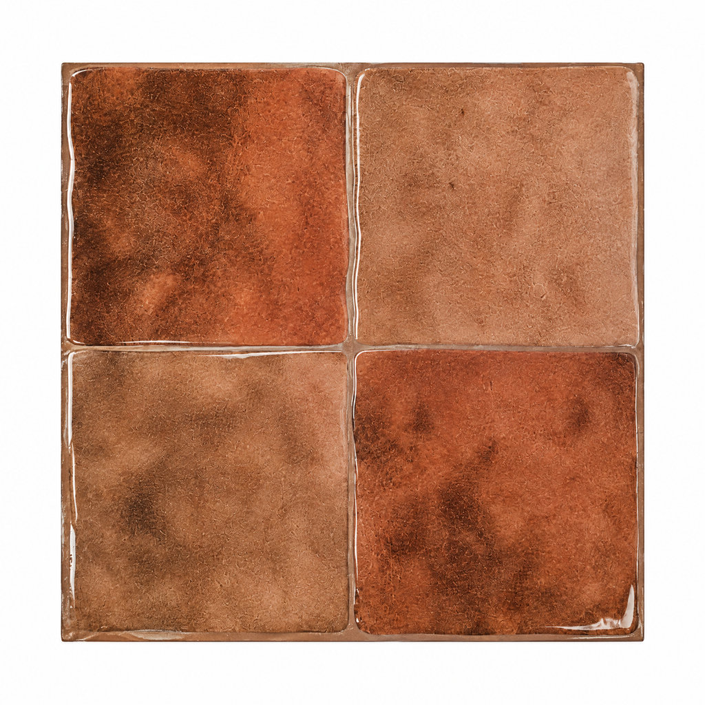 CASABLANCA – Terracotta – Carrelage adhésif 22,9 × 22,9 cm