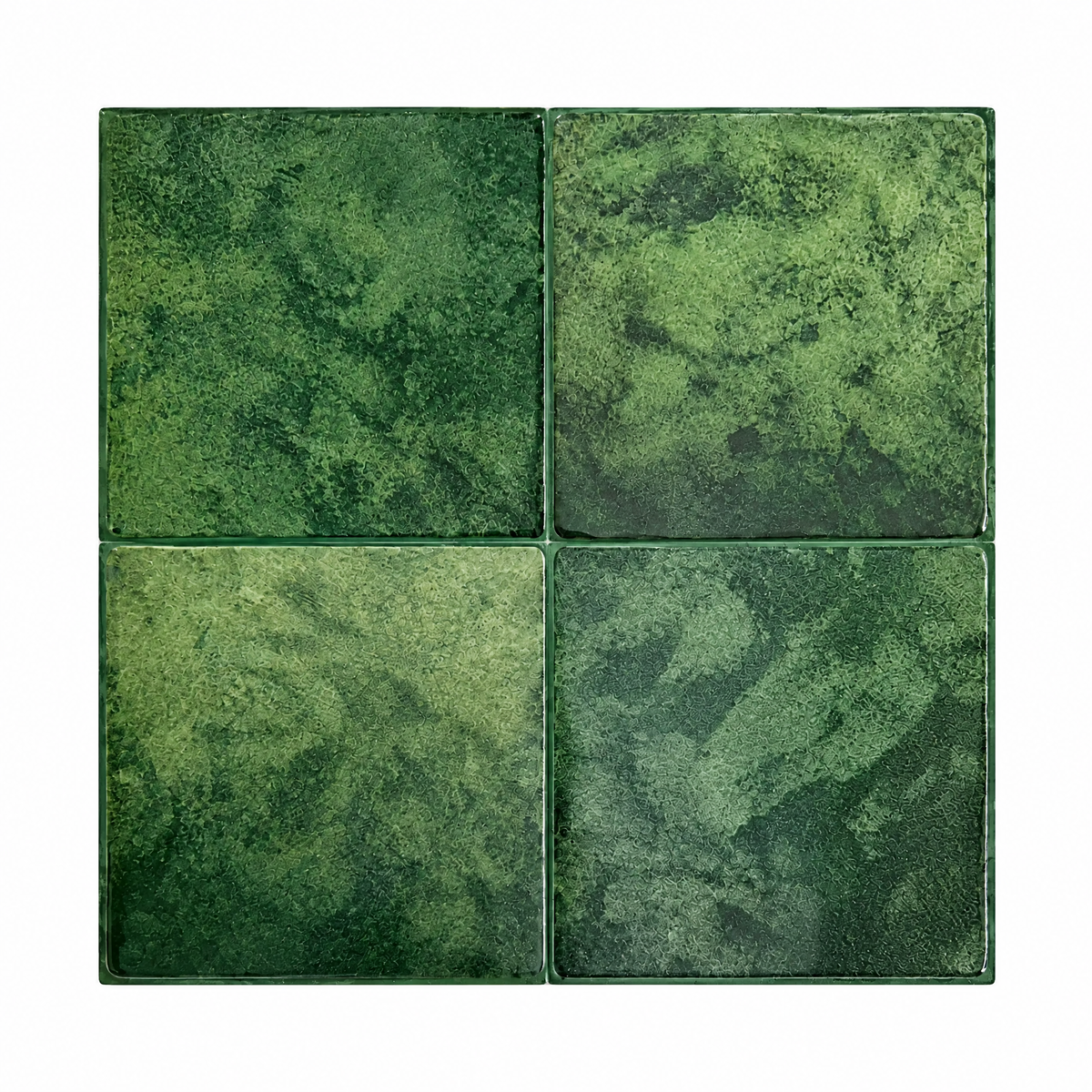 CASABLANCA – Vert Forêt – Carrelage adhésif 22,9 × 22,9 cm