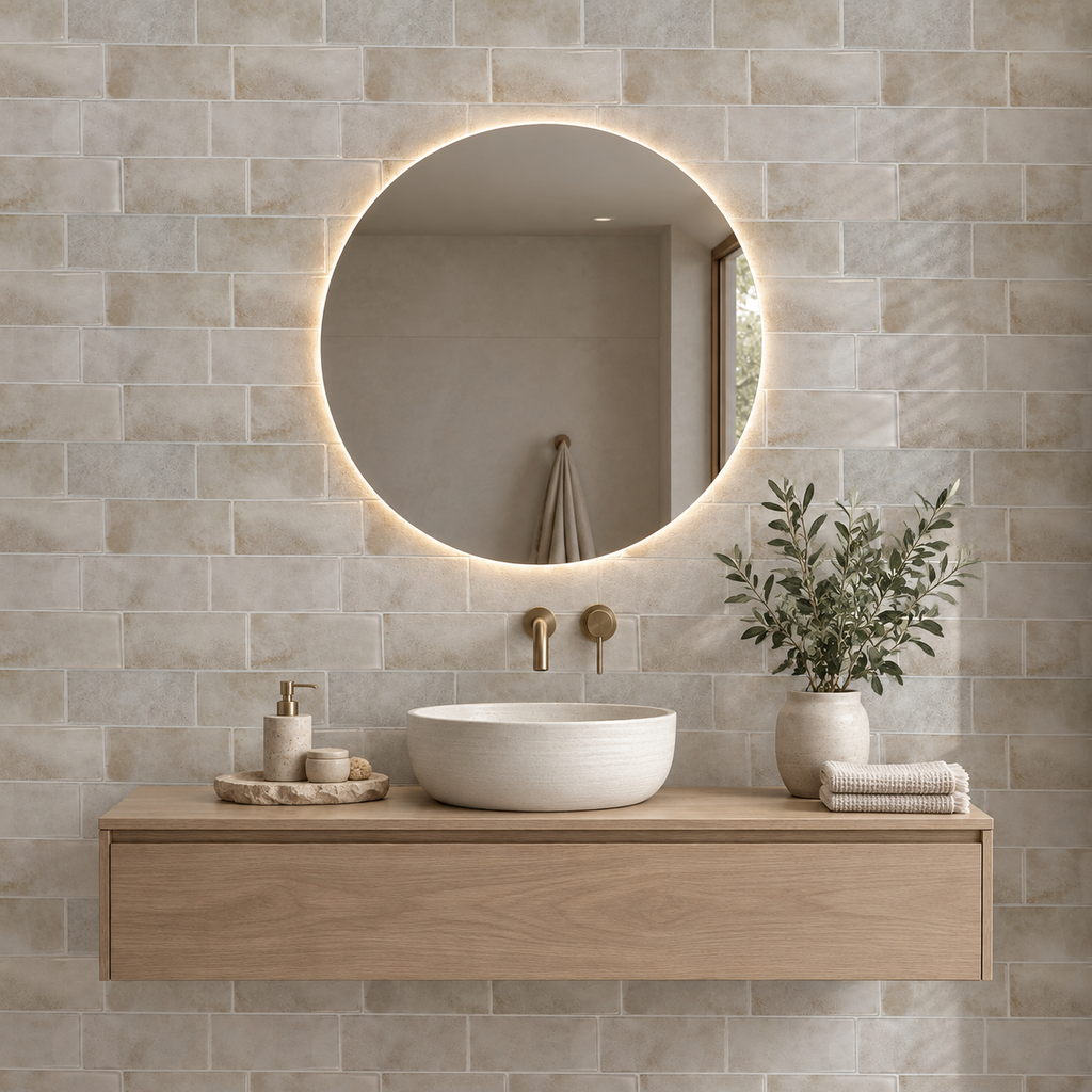 Paris - Beige Sable - Carrelage adhésif 29,3 × 21,3 cm
