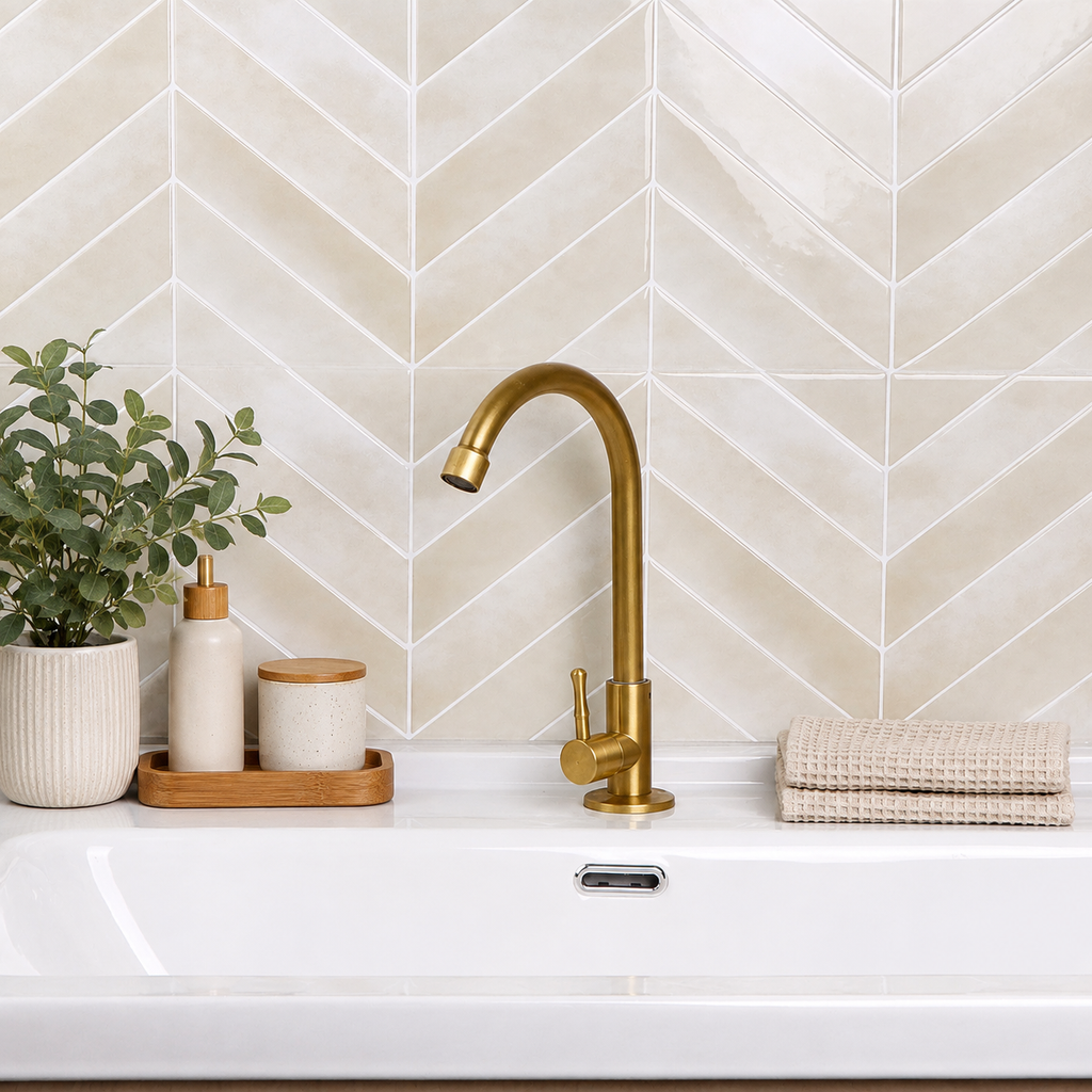 SIENNE – Blanc Sable – Carrelage adhésif 29 × 22,9 cm